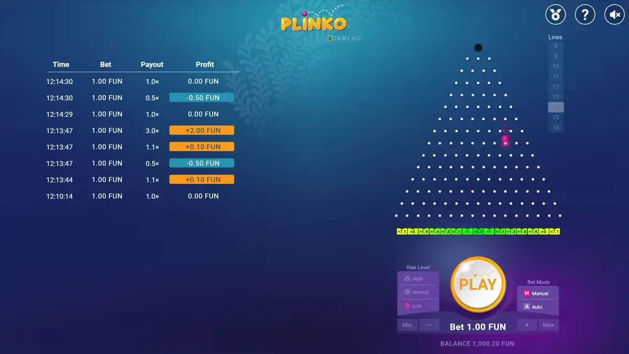 Offline Mode Plinko